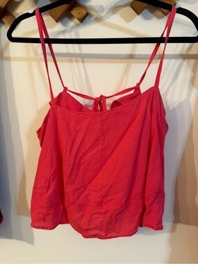 Free People Coral Pink Spaghetti Strap Camisole